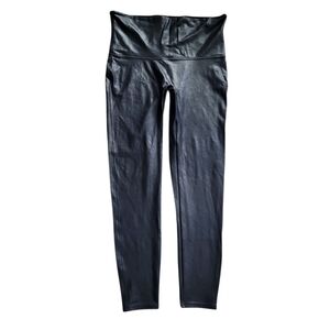 Spanx‎ Black Faux Leather Leggings Size 1X